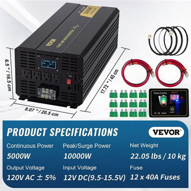 INVERSOR VEVOR 5000W 10000W PICO - Img 123062540