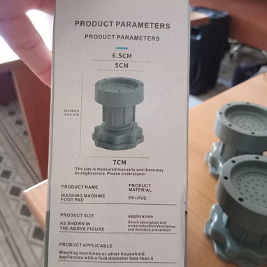 BASES AJUSTABLES ANTIVIBRATORIA, ENTREGA DE FACTURA. VARIEDAD DE BASES PARA ELECTRODOMÉSTICOS, ETC - 4/7
