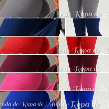 Leggins Campana levanta glúteos y corte V originales tela gruesa no transparentan tallas XS.S. M y L - 4/4