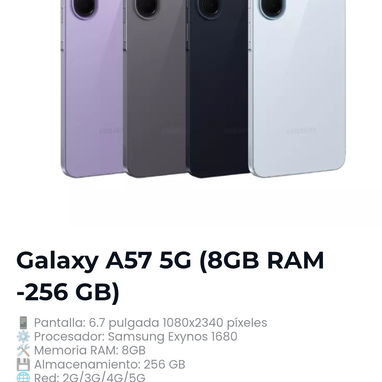 Samsung Galaxy A56 y A57 📲🏪 - 5/5
