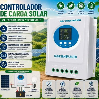 MPPT 150 AMPERE Y 150V REALES MULTI SISTEMA 12V, 24V, 36V, 48V - 2/2