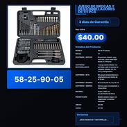JUEGO DE BROCAS Y DESTORNILLADORES DE 111 PCS VPT -0250 - Img 57891369