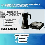 🍞 SANDWICHERA + CAFETERA ELÉCTRICA ROYAL 💲50 USD - Img 54540438