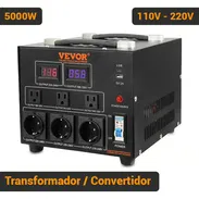Transformador Convertidor de Voltaje VEVOR 5000W 110V-220V Step Up Down Universal Negro 255$ - Img 55814574