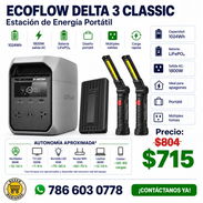 Estación de Energía Portátil EcoFlow DELTA 3 Classic 1024Wh 1800W con Power Bank Magnético EcoFlow y 2 Linternas LED - Img 57566172