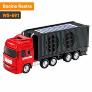 Bocina Bluetooth Rastra WS-691 - Parlante Portátil con Carga Solar, TWS, USB, TF, AUX y FM, Color Rojo y Negro - Img 57694073