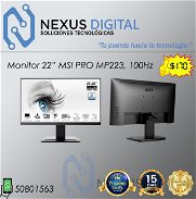 !!💻!! Monitor MSI de 22" PRO MP223 (plano) Full HD, 100Hz, NUEVO en caja !!💻!! - Img 45993793