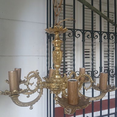 SE VENDE LÁMPARA ANTIGUA DE BRONCE - 2/2