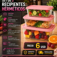 🥗 SET DE 3 🥗 RECIPIENTES HÉRMETICOS. MENSAJERÍA CON FACTURA Y GARANTÍA. 📲 54833699 - Img 56795911