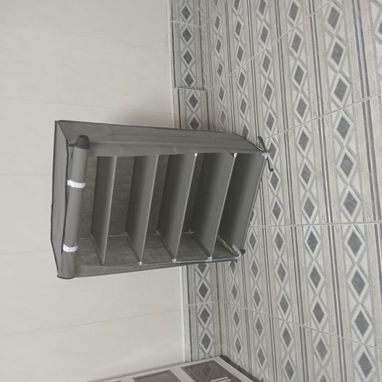 Zapatera 5 Repisas Gris Altura 90cm Ancho 89cm, Zapatera 5 Pisos Gris 16.5cm Entre Repisas Organizador . - 2/3