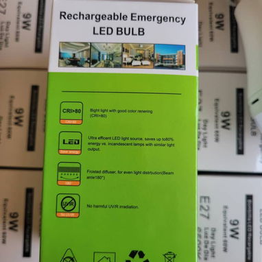 💡Bombillo Led Recargable. 9W. Luz Blanca. Marca Wealco - Img 116464519