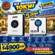 ⚡KIT 10 CON 15⚡ INVERSOR 10KW CON BATERÍA 15KWH MARCA SACO. TENEMOS SERVICIO DE MENSAJERÍA FACTURA GARANTÍA. 📱54833699 - Img 57682310