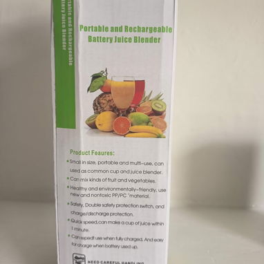 🥤 Licuadora Portátil Recargable 380 ml - Img 126613271