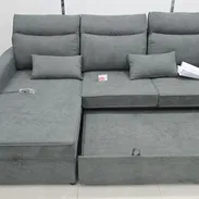 Sofá cama en L nuevos en caja color gris importados - Img 53577190