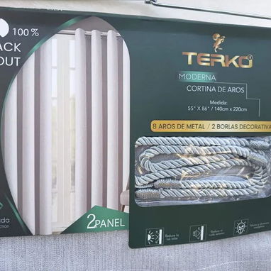 Set de cortinas blackout modernas - 2/2