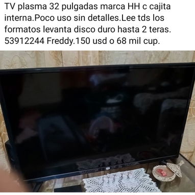 TV 32" con cajita marca HH 50 mil cup.Refrigerador RCA grande 2puertas c dispensador 17 pies 330 usd o cup - Img 110537176