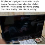 TV 32" con cajita marca HH 90 usd.Refrigerador RCA grande 2puertas c dispensador 17 pies 330 usd o cup - Img 53025499