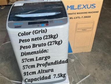 Lavadora automática Milexus de 7.5kg transporte incluido - Img main-image-45635246