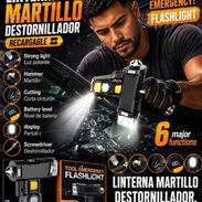 🔨🔦 ¡MARTILLO LINTERNA MULTIFUNCIONAL! 💥 ✅ La herramienta ideal para el auto, el hogar y las emergencias. ✨ Caracterís - Img 58388819