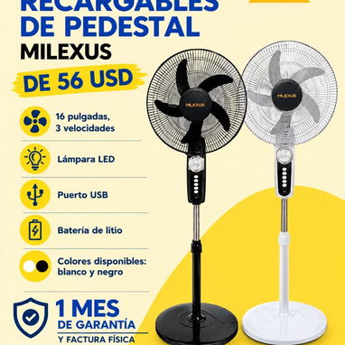 Ventiladores recargables y eléctricos - 7/10