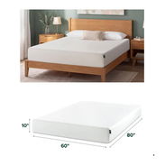 Colchón de espuma viscoelástica con té verde de 10 pulgadas, tamaño Queen - ZINUS - Img 57207831