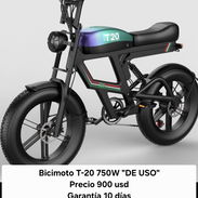 Bicimoto T-20 750w de uso, laisla 💯 - Img 58058360
