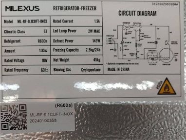 Refrigerador marca Milexus de 9.1 " nuevo - Img 68000464