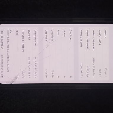 iPhone 13 Pro Max libre de fábrica, 128gb y batería en 83 - 4/5