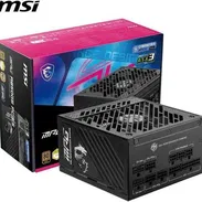 🎮 Fuente MSI MPG A1000GS PCIE5 1000W 🎮 ATX 3.1🔹Dual Native 12V-2X6🔹235% PE🔹Server Grade Capacitor 📦0km - Img 53351030