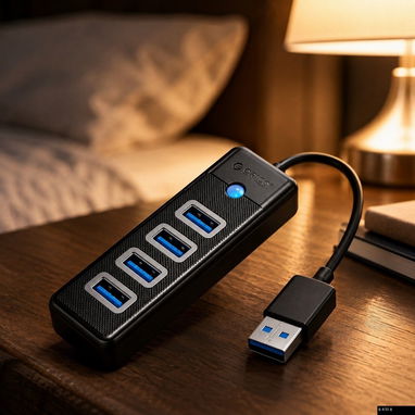 Regleta Orico de 4 Puertos USB 3.0 - 2/3