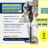 FG-Ventilador de Pedestal Recargable de 16 pulg...80 USD....Garantía 6 meses ENVIO INCLUIDO - Img 55599264