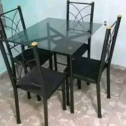 Juego de comedor de tubo. Entrega a domicilio sin costo adicional en toda la habana. - Img 56253708