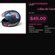 Casco Integral 60cm Antirrayas UV Plástico Negro, Casco Integral Casco Cerrado 60cm Negro Antirrayas . - Img 57426633