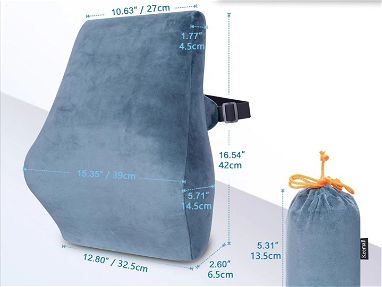 Cojín lumbar inflable para la espalda, soporte lumbar para silla de oficina, asiento de automóvil, viaje y hogar, diseño - Img 68414768