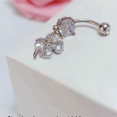Piercing de ombligo de acero inoxidable de varios diseños 😍 - 5/5