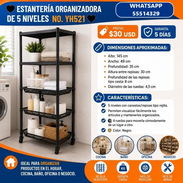 ESTANTERIA DE PRODUCTO DE 5 NIVELES NO.YH521, ENTREGA DE FACTURA, VARIEDAD DE ESTANTES, ORGANIZADORES, ETC - Img 56865074