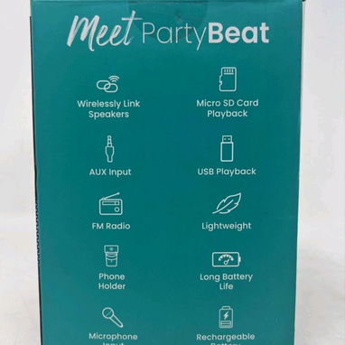 🔊 PartyBeat Pulse Bluetooth Speaker | Luces LED | Sonido 10W | Karaoke - Img 122974135