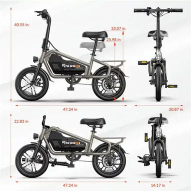 BICICLETA ELÉCTRICA / EBRIKE 5th / 14’ / BICIMOTO / MOTO ELÉCTRICA / BARATA / CON PAPELES / - 4/5