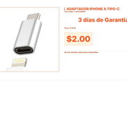 Adaptador iPhone a Tipo-C para todo tipo de cargadores modernos VPT#-0010 - Img 55655791