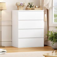 Gavetero moderno de color blanco nuevos en caja importados - Img 53679244