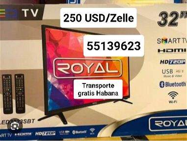 Venta de televisores SmarTV Royal de 32" HD cuentan con Bluetooth, Wifi (para que puedas disfrutar de internet en el TV) - Img main-image
