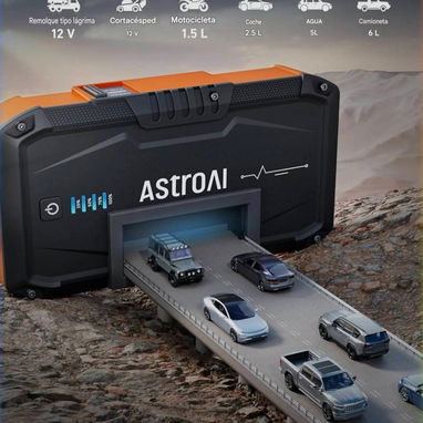Arrancador de Batería de Coche 1500A Pico con Linterna LED y Power Bank📍AstroAl S8 - 4/4