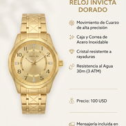 ⌚ RELOJ INVICTA DORADO ✨🦋 - Img 56405089