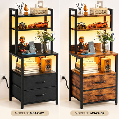Estarnte de metal y madera - 3/4