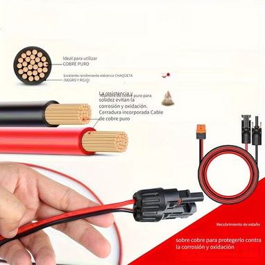 Cable Adaptador XT60i a Conector Solar 16AWG 8FT | 📦 NUEVO EN CAJA - Img 126926373