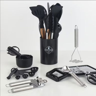 Juego de utensilios de cocina grande de 34 piezas con cuchillo - 4/4