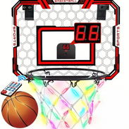Mini aro de baloncesto LED con control remoto – Diversión deportiva en casa - Img 53244620