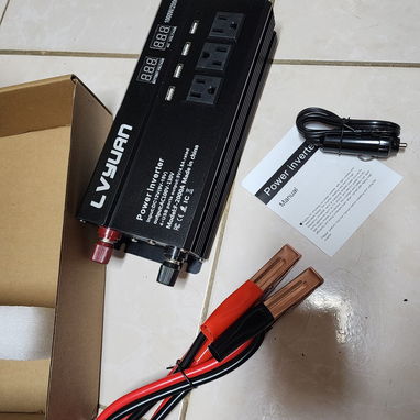 Inversor de corriente de 12 volt a 110 volt, 60 Hz, de 2000W, Onda Pura completa - 3/3