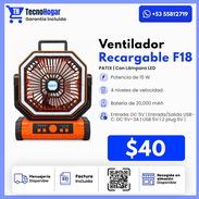 Ventilador recargable F18 - Img 57879186