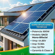 PANEL SOLAR BIFACIAL SACO 600 W. - Img 58008563